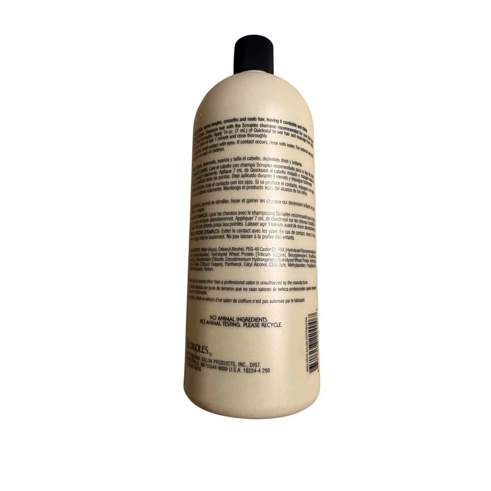 Scruples Quickseal Fortifying Creme Conditioner 33.8 oz / liter